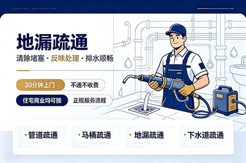 萍乡地漏疏通